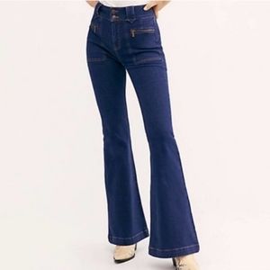 Free People Layla High Waist Flare Jeans